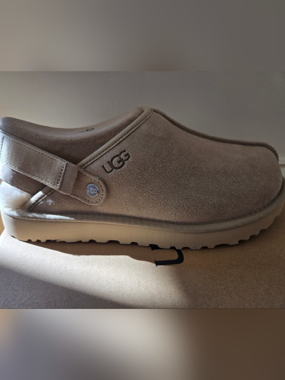 Brand New Unworn UGG Sand Suede Slip-On Clog